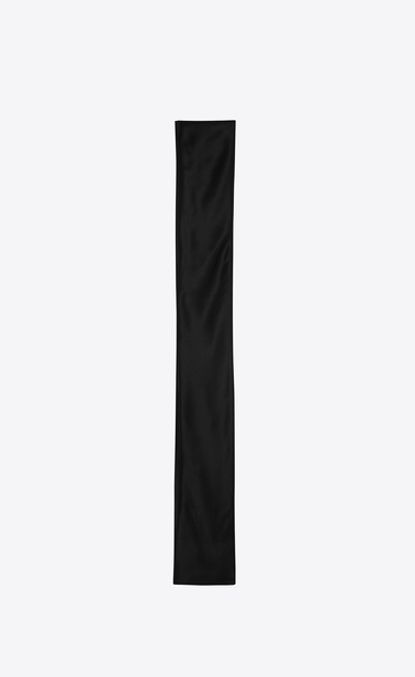 Lavallière en georgette de soie noire